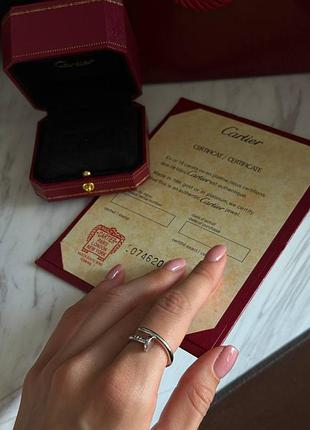 Серебряная изысканная женская кольца гвоздь