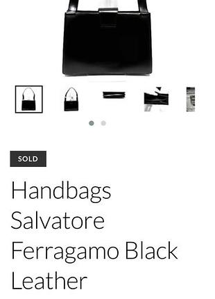 Вінтажна люксова сумка salvatore ferragamo (чорна шкіра, made in italy)