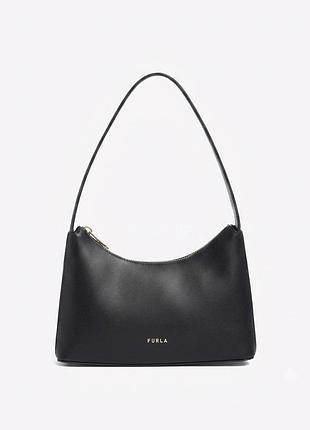 Furla elara mini shoulder bag жіноча шкіряна сумка оригінал сумочка на плече хобо фурла на подарунок дружині дівчині женская кожаная сумка оригинал