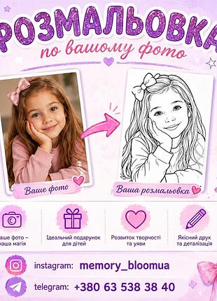 Розмальовки за вашим фото
