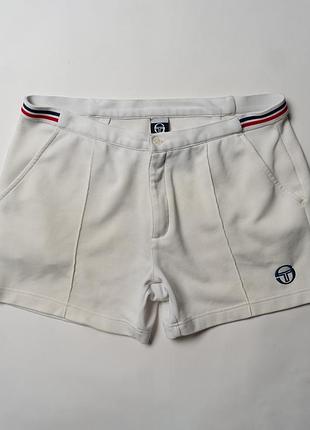 Sergio tacchini vintage tennis shorts white [pmh017290]