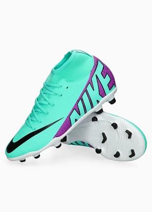 Бутси nike mercurial superfly 9 club fg/mg junior