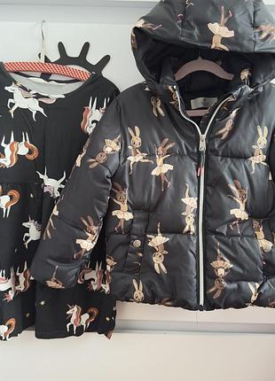 Курточка і сукня h&m на 5-6 років