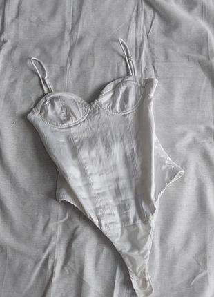Боди сатиновое zara