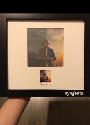 Сувенирная картина-рамка syngenta (лимитированная серия, агро/милитари тематика)