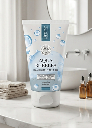 Гель для вмивання lirene aqua bubbles зволожуючий 150 мл