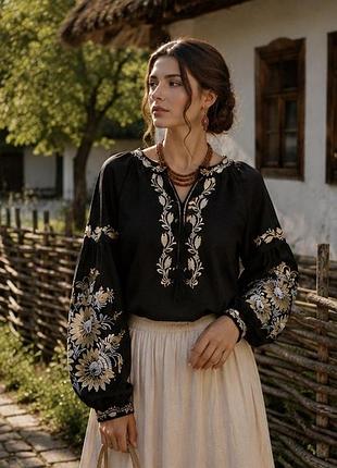 Сорочка вишиванка льон
