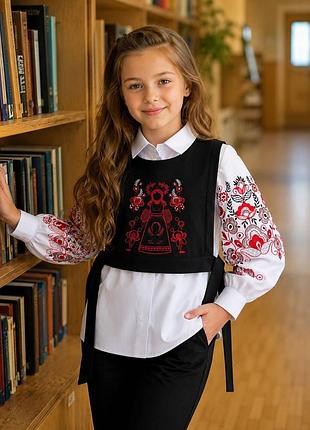 Манишка+рубашка вышитая
