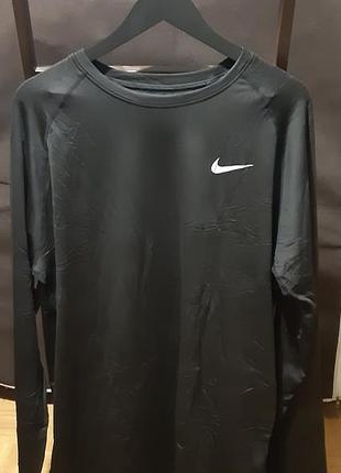 Лонгслив спортивный мужской черный nike 3