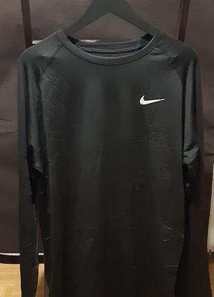 Лонгслив спортивный мужской черный nike 4