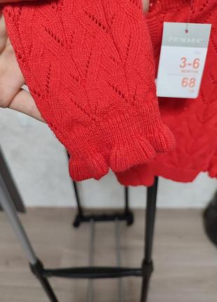 Яскрава кофтинка для дівчинки 3-6 м 4