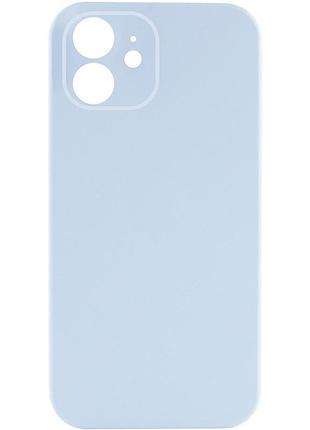 Чехол silk full camera protective (aa) no logo для apple iphone 12 (6.1") голубой / sweet blue