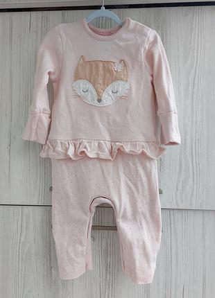 Брендовый человечек ромпер комбинезон mothercare для девочки 3-6м