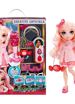 Игровой набор с куклой rainbow high серии creative crystals - белла