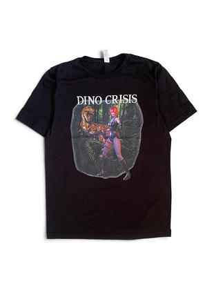 Чоловіча футболка dino crisis y2k gaming чорна, розмір m