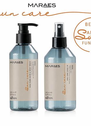 Набор для защиты волос и тела от солнца kaaral maraes sun care шампунь 2 в 1 250 мл и спрей 250 мл