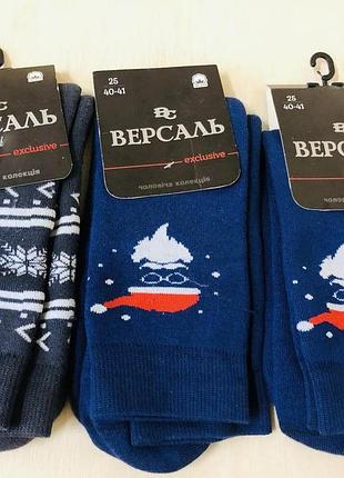 Шкарпетки чоловічі махрові новорічні 40 41 42 43 44 45 25/40-41