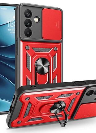 Чохол fiji camera defence для samsung galaxy a27 5g (a276) бампер із захистом камери та підставкою red