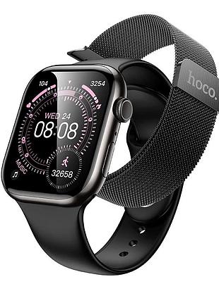 Смарт-годинник hoco y42 51mm. 200 mah. ipx6 smart watch(call version) black