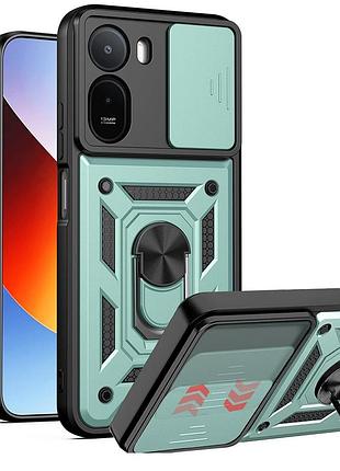 Чохол fiji camera defence для xiaomi redmi a7 pro бампер із захистом камери та підставкою green