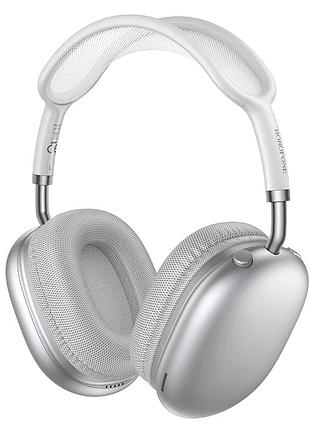 Бездротові накладні навушники borofone bo36 tone bt headphones silver