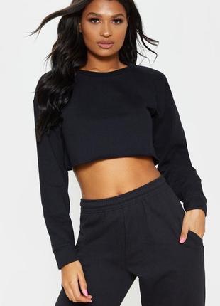 Коротка кофта топ, укорочений оверсайз світшот