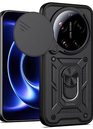 Чохол fiji camera defence для xiaomi 17 ultra бампер із захистом камери та підставкою black