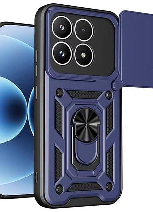 Чохол fiji camera defence для xiaomi 17 бампер із захистом камери та підставкою dark blue