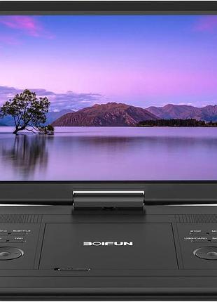 Портативний dvd-програвач boifun bfn-161 із hd-екраном 15,6 дюйма, акумуляторною батареєю , підтримкою usb/sd