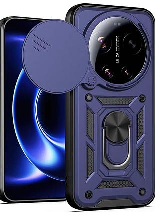 Чохол fiji camera defence для xiaomi 17 ultra бампер із захистом камери та підставкою dark blue