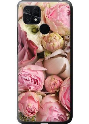 Чехол на xiaomi poco c40 розы из силикона fch_0165047