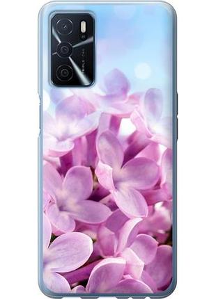 Чехол на oppo a54s сирень из силикона fch_0159953