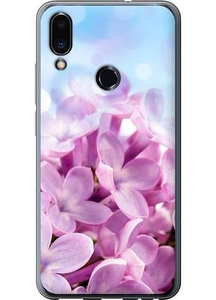 Чехол на meizu note 9 сирень из пластика fch_0159925