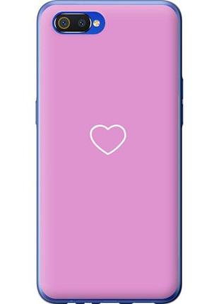 Чехол на realme c2 сердце 2 из пластика fch_0160447