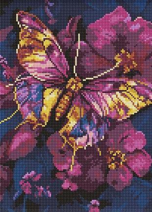 Алмазна мозаїка - золотий метелик ©art_selena_ua ідейка 30х40 см (amo8161)