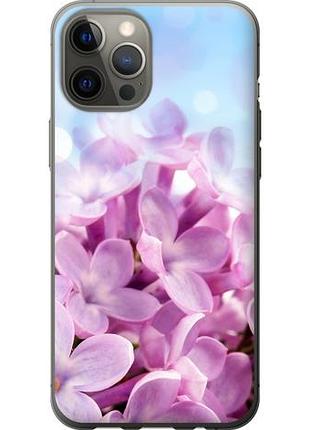 Чехол на iphone 12 pro max сирень из пластика fch_0159923