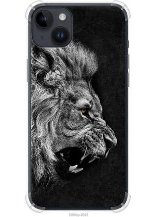 Чехол на iphone 14 plus лев из силикона fch_0164940