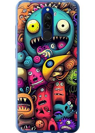 Чехол на xiaomi redmi 8 cмешные монстры из силикона fch_0004617