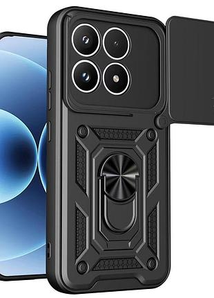 Чохол fiji camera defence для xiaomi 17 бампер із захистом камери та підставкою black