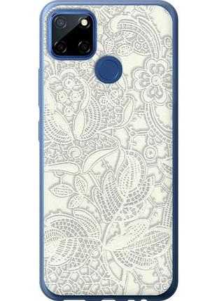 Чехол на realme cxiaomi 12 белое кружево из пластика fch_0165303