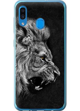Чехол на samsung galaxy a30 2019 a305f лев из пластика fch_0010283