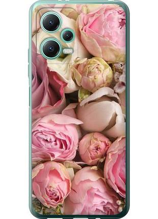 Чехол на xiaomi poco x5 5g розы из силикона fch_0165109