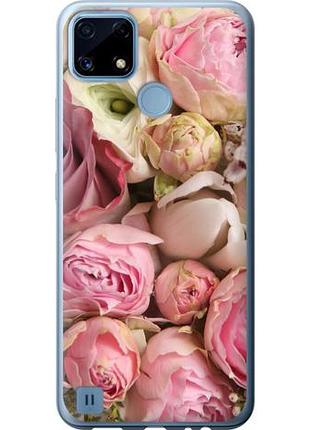 Чехол на realme c21 розы из силикона fch_0165020