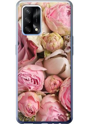 Чехол на oppo a74 розы из силикона fch_0165023