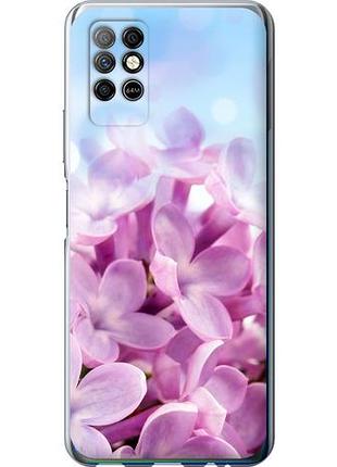 Чехол на infinix note 8 сирень из силикона fch_0159917