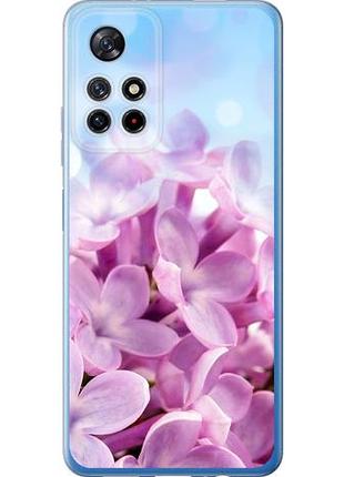 Чехол на xiaomi poco m4 pro 5g сирень из силикона fch_0160009