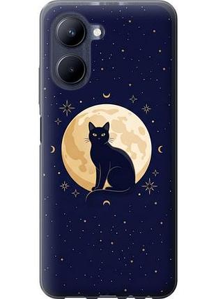 Чехол на realme c33 cute cat celestial/witchy из силикона fch_0165157