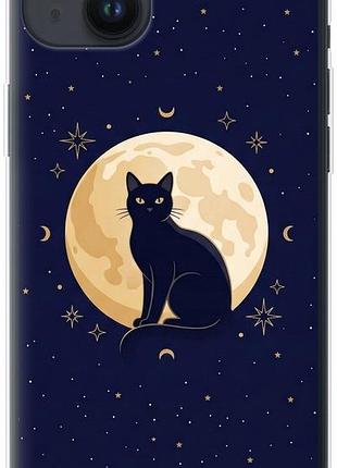 Чехол на iphone 14 plus cute cat celestial/witchy из силикона fch_0165160