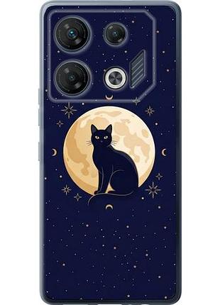 Чехол на infinix gt 10 pro cute cat celestial/witchy из силикона fch_0165204