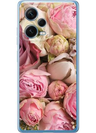 Чехол на xiaomi redmi note 12 pro+ 5g розы из силикона fch_0165053